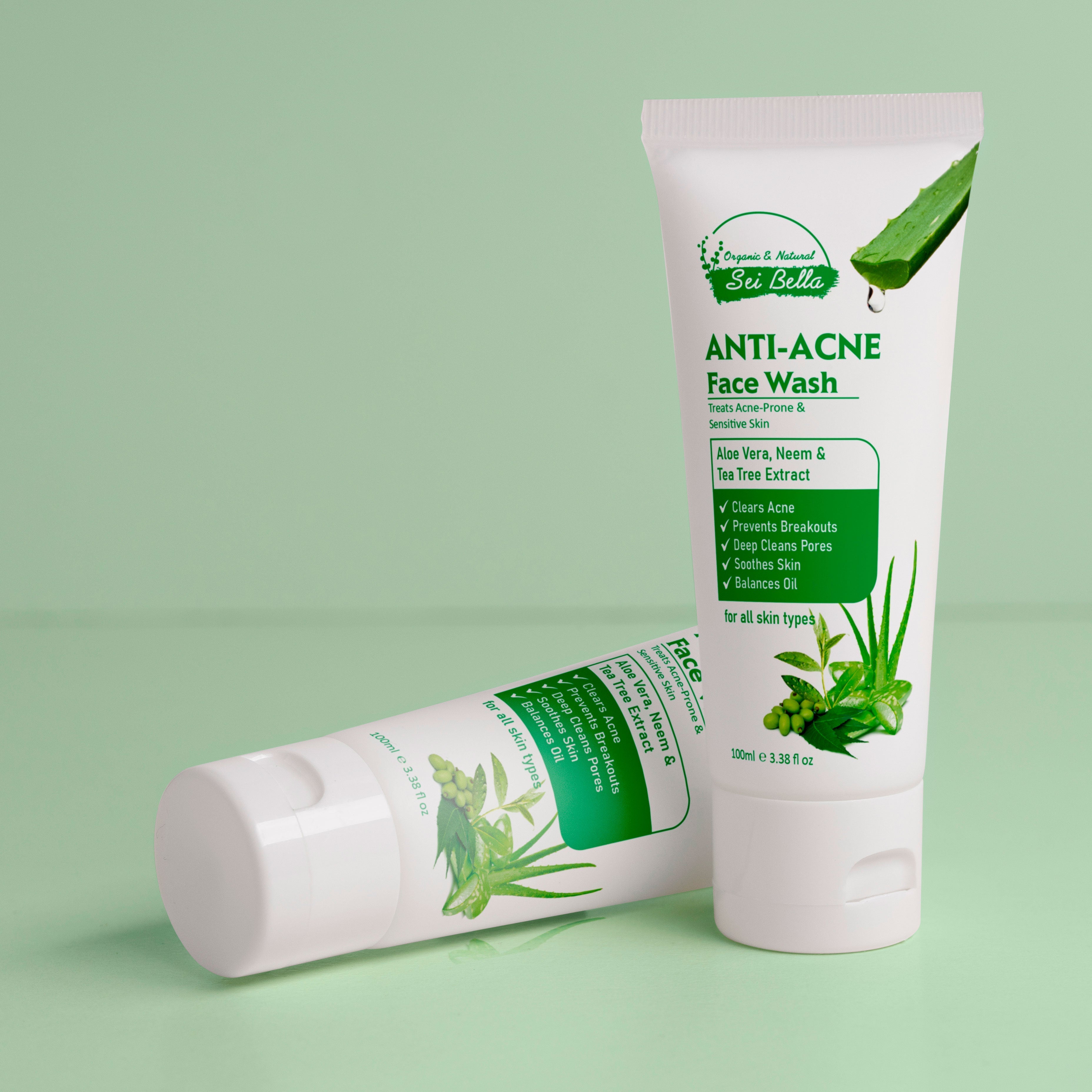 Anti-Acne Tea Tree & Aloe Vera Face Wash